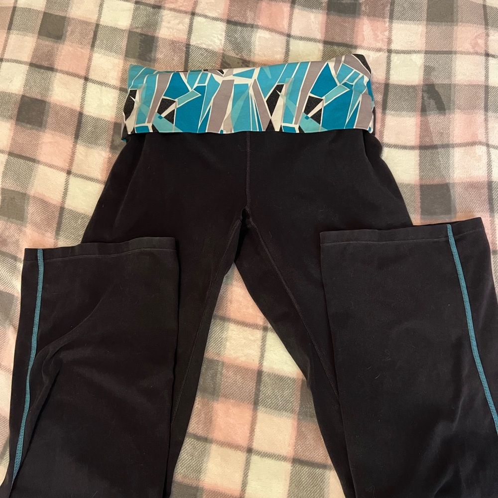 Y2K Fold-over Flare Leggings